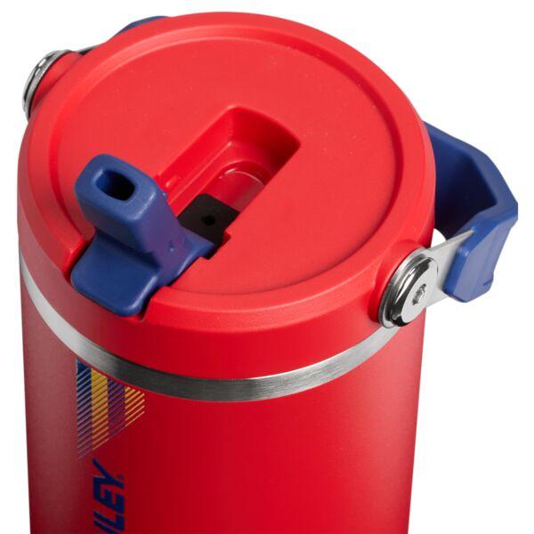 THE ICEFLOW™ FLIP STRAW 2.0 TUMBLER (Team Red Dark Blue)
